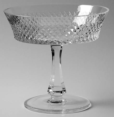 Diamond (Hex Base) Round Compote (Height X Width)