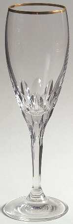 Diamond Gold (Newer) Fluted Champagne