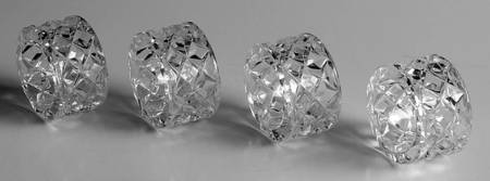 Fairfax Clear Napkin Ring - Set of 4