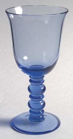 Fanfare Blue Wine Glass