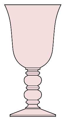 Fanfare Pink by Gorham Crystal