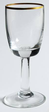 Firelight (Gold Trim) Cordial Glass