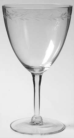 Fontana Water Goblet by Gorham Crystal