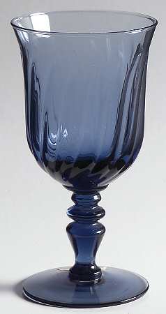 Gentry Blue Wine Glass