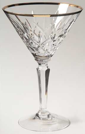 Lady Anne Gold Martini Glass