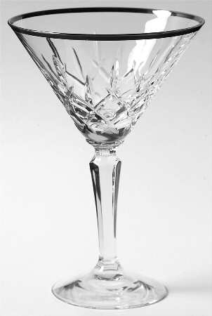Lady Anne Platinum Martini Glass