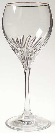 Romantique Gold Wine Glass