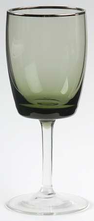 Spring Platinum Green Wine Glass by Gorham Crystal