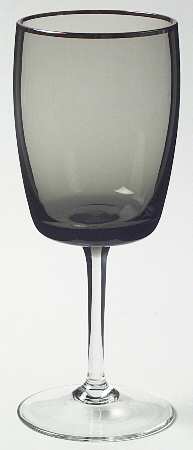 Spring Platinum Green Water Goblet by Gorham Crystal