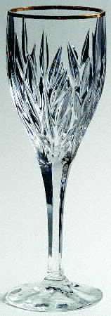 Star Blossom Gold Wine Glass