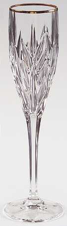 Star Blossom Gold Fluted Champagne