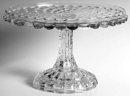 Cut Log 9" Diameter Pedestal Cake Stand