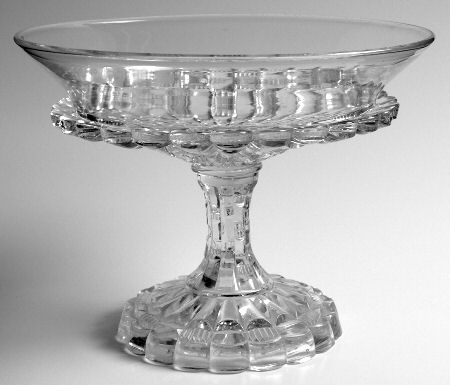 Cut Log Flared Round Compote (Height X Width)