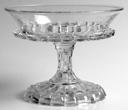 Cut Log Flared Round Compote (Height X Width)