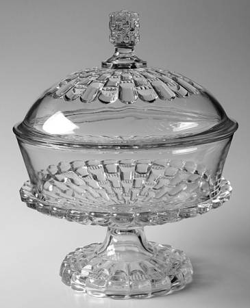 Cut Log 10" Compote & Lid