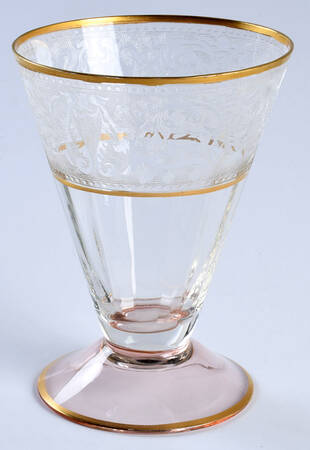 Decoration 889 Rose (Gold Trim) Footed Tumbler