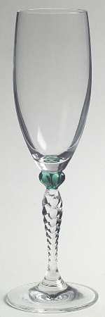 Ariana Emerald Fluted Champagne