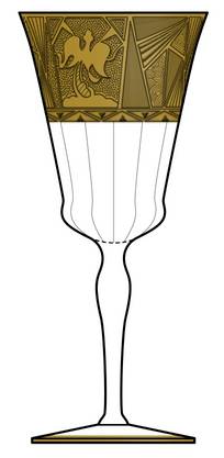 La Furiste Clear (Gold Encrusted) by Glastonbury - Lotus