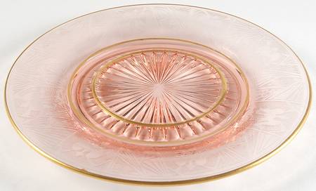 La Furiste Rose (Gold Trim) Mayonnaise Underplate Only