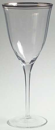 Laurin Gold Tall Water Goblet by Gorham Crystal