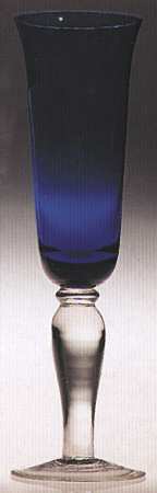 Colonial Cobalt Fluted Champagne
