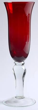 Colonial Ruby Fluted Champagne