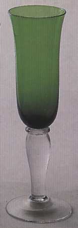 Colonial Green  Fluted Champagne