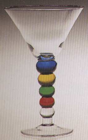 Progression Multicolor Martini Glass
