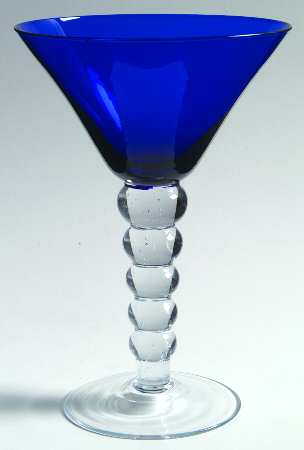 Progression Cobalt Martini Glass
