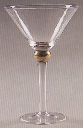 Golden Globe Martini Glass