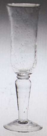 Clear Bubble Fluted Champagne