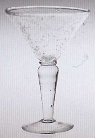 Clear Bubble Martini Glass