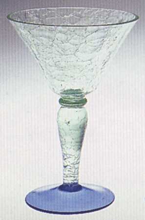Crackle Martini Glass