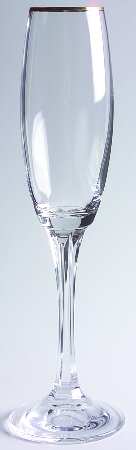Andante Tall Gold Fluted Champagne