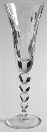 Bubbles Clear Fluted Champagne