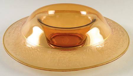 Decoration 889 Topaz (Gold Encrusted) 13" Rolled Edge Bowl