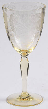 Bellflower Yellow (Stem #66) Wine Glass