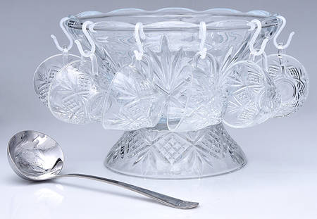 Dublin (9 Pc) Punch Bowl Set (PUNM1,PUNST1,6 PCUM1,LADPMT