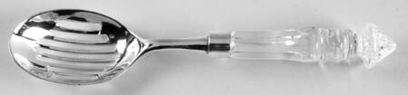 Dublin Silverplate Pierced Serving Spoon