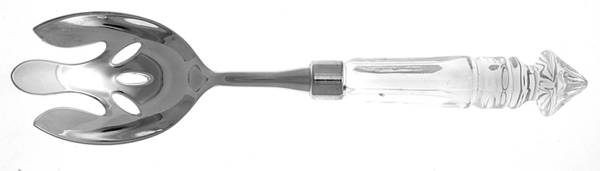 Dublin Salad Serving Fork with Silverplate Prongs
