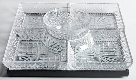 Dublin (6 Pc) Square Lazy Susan (4 Sides,Center & Stand)