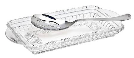Dublin Cranberry Set (Tray & Spoon/Server)