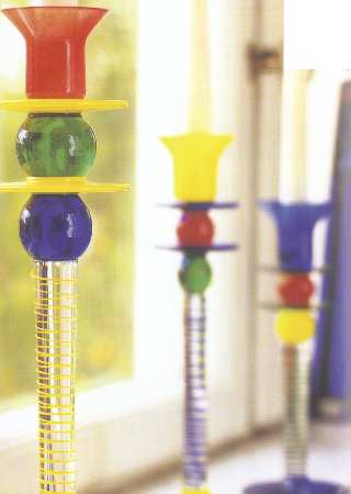 Harlequin 11" Tall Single Light Candlestick