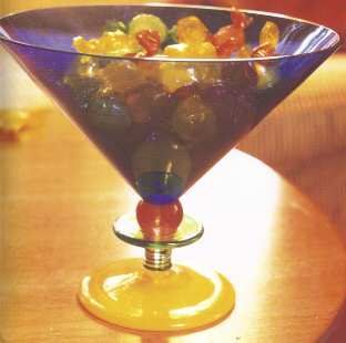 Harlequin 7" Footed Bowl
