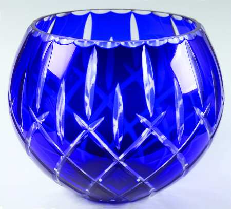 Lady Anne Sapphire Blue 8" Rose Bowl