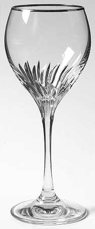 Romantique-Platinum Wine Glass