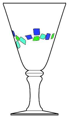 Harlequin II (Blue & Green)