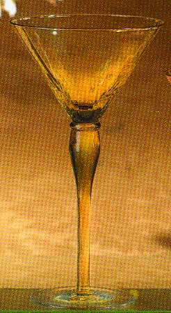 Primavera Amber Martini Glass