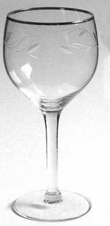 Windsor Platinum (Stem L39, Gray Cut) Water Goblet