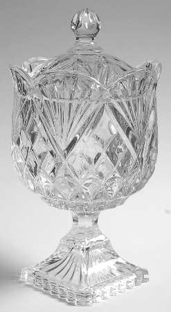 Pineapple Collection Footed Candy Dish & Lid